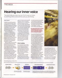 New Scientist Magazine pg8 issue 2993